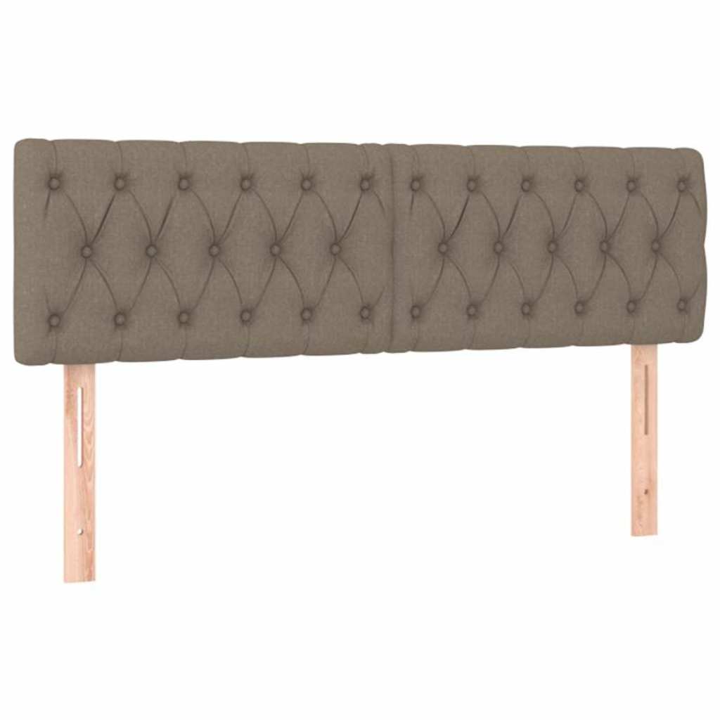 Giroletto a Molle con Materasso Tortora 140x190 cm in Tessuto