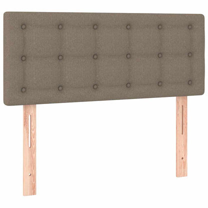Giroletto a Molle con Materasso Tortora 90x190 cm in Tessuto