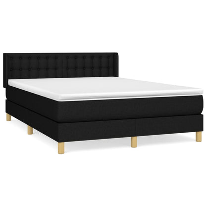 Giroletto a Molle con Materasso Nero 140x190 cm in Tessuto | homemem39