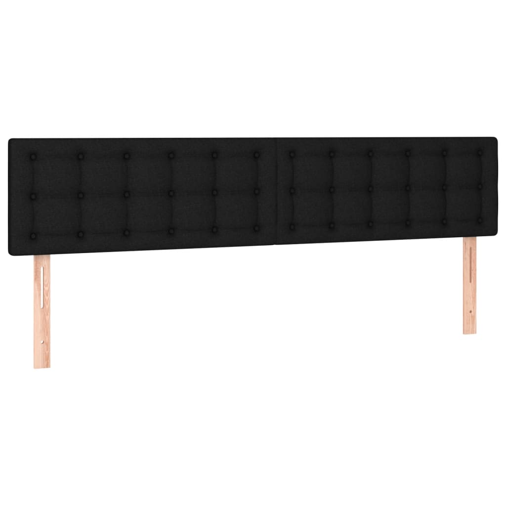 Giroletto a Molle con Materasso Nero 180x200 cm in Tessuto | homemem39