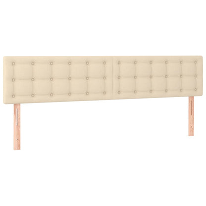 Giroletto a Molle con Materasso Crema 180x200 cm in Tessuto | homemem39