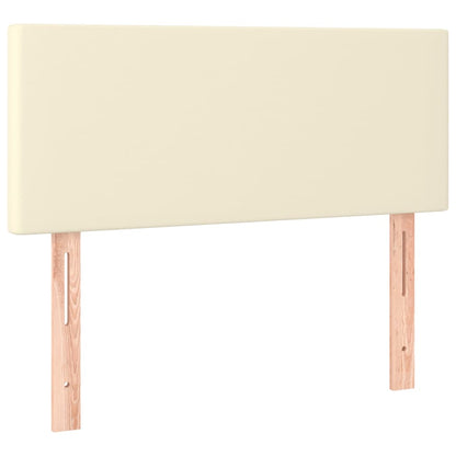 Giroletto a Molle con Materasso Crema 80x200 cm in Similpelle | homemem39
