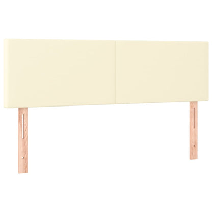Giroletto a Molle con Materasso Crema 140x200 cm in Similpelle | homemem39