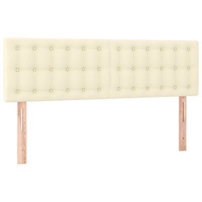 Giroletto a Molle con Materasso Crema 140x190 cm in Similpelle | homemem39