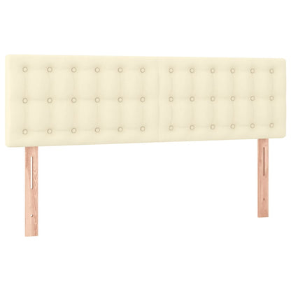 Giroletto a Molle con Materasso Crema 140x200 cm in Similpelle | homemem39