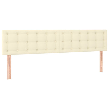 Giroletto a Molle con Materasso Crema 160x200 cm in Similpelle | homemem39