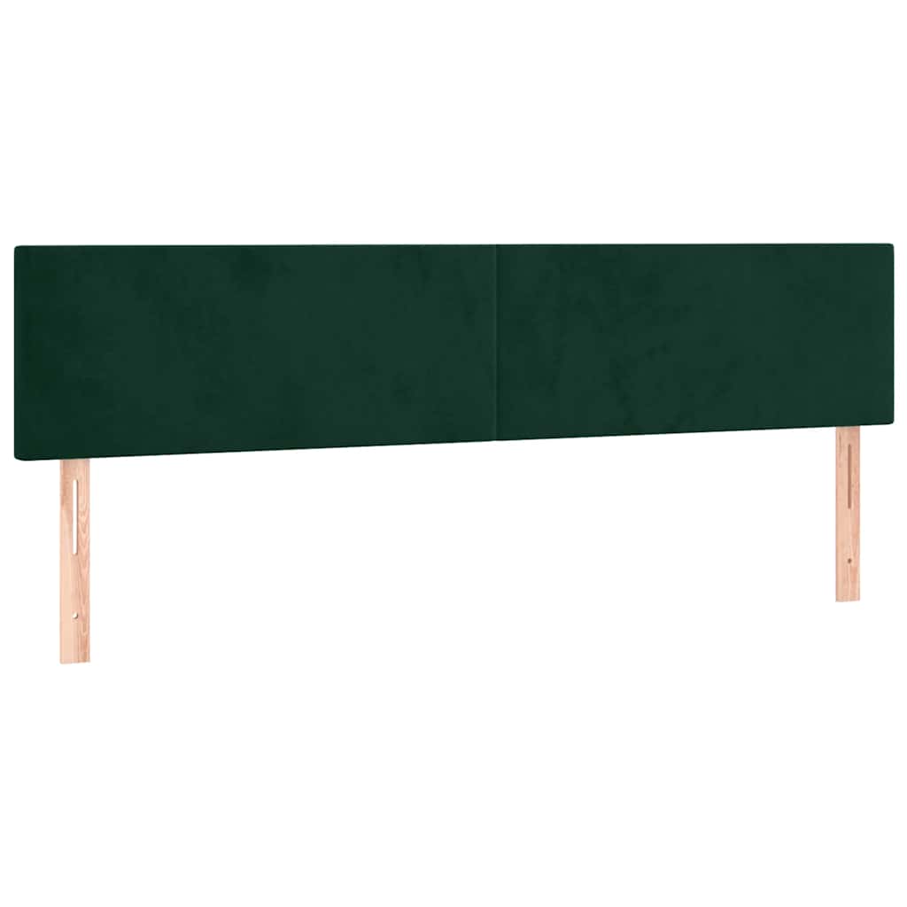 Giroletto a Molle con Materasso Verde Scuro 160x200 cm Velluto | homemem39