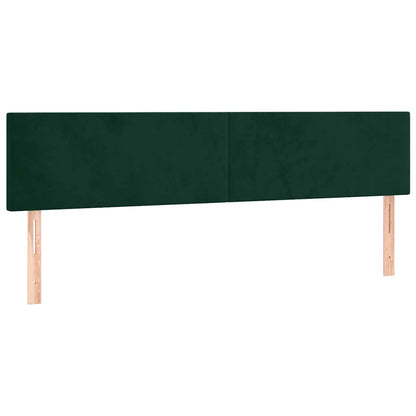 Giroletto a Molle con Materasso Verde Scuro 160x200 cm Velluto | homemem39