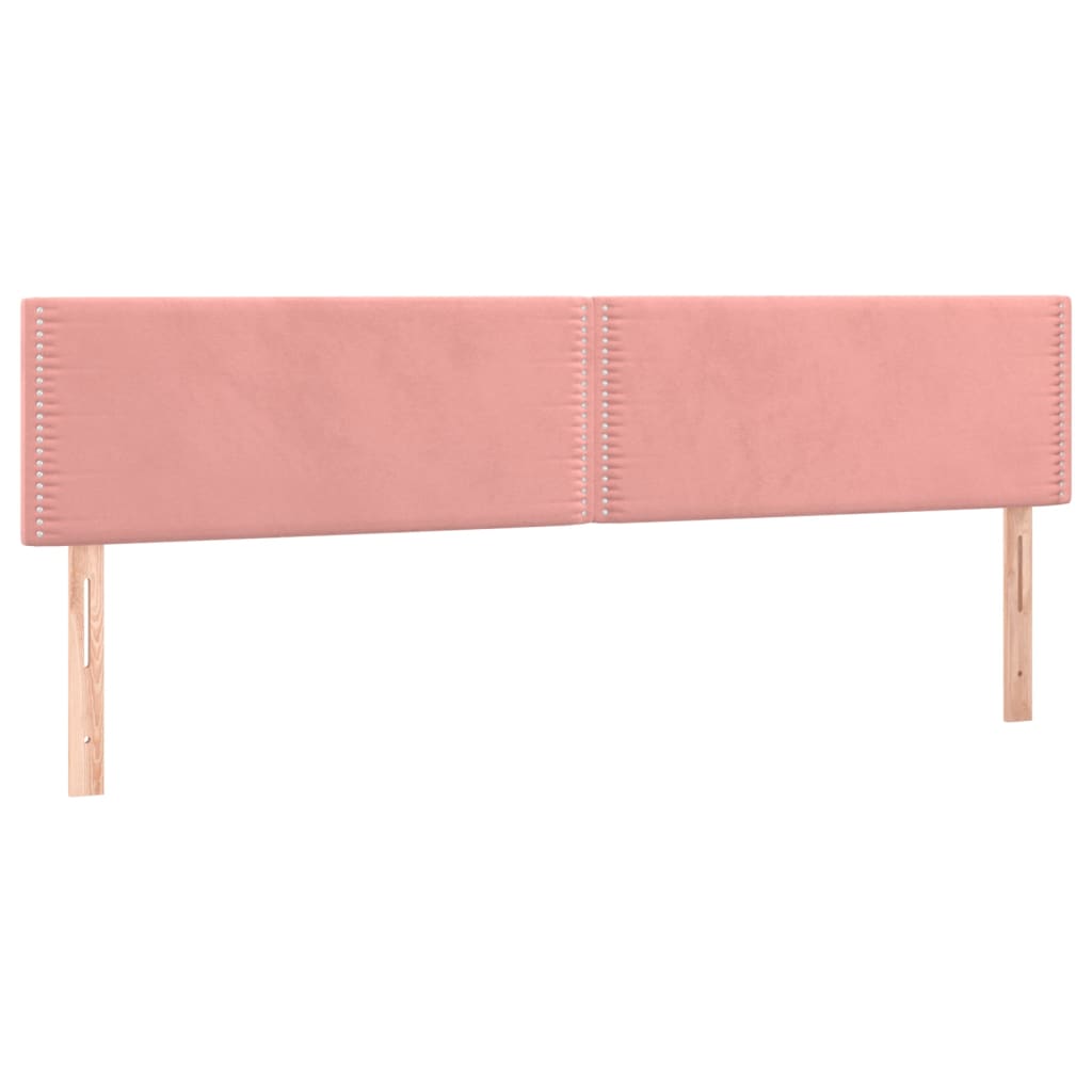 Giroletto a Molle con Materasso Rosa 180x200 cm in Velluto | homemem39