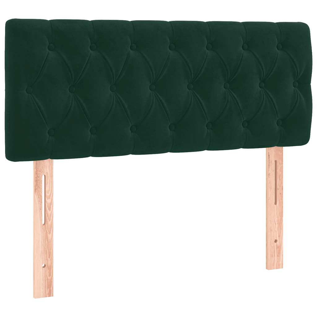 Giroletto a Molle con Materasso Verde Scuro 90x190 cm Velluto | homemem39