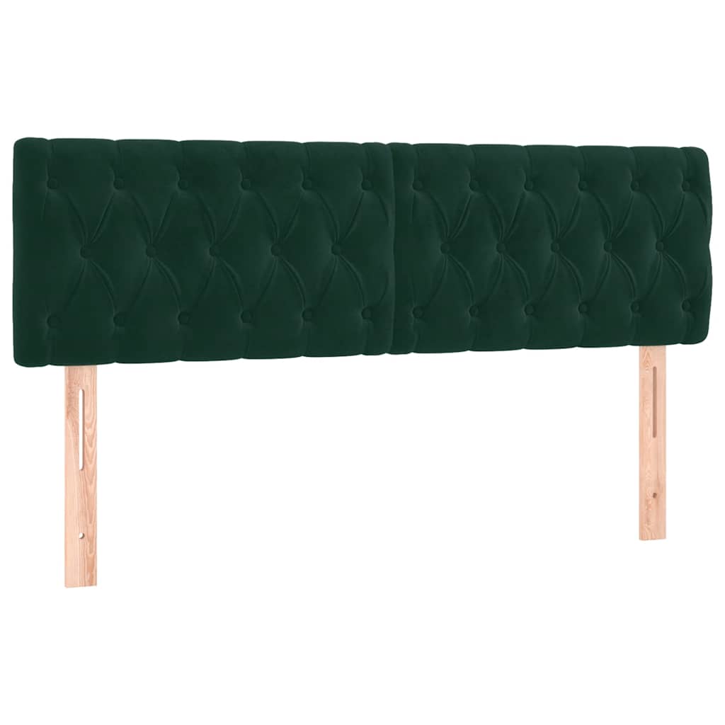 Giroletto a Molle con Materasso Verde Scuro 160x200 cm Velluto | homemem39