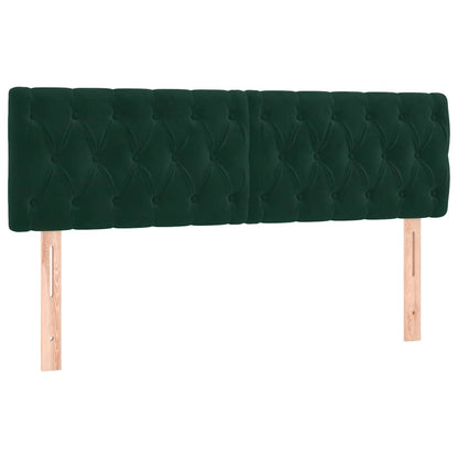 Giroletto a Molle con Materasso Verde Scuro 160x200 cm Velluto | homemem39