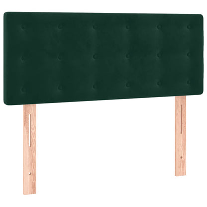 Giroletto a Molle con Materasso Verde Scuro 80x200 cm Velluto | homemem39
