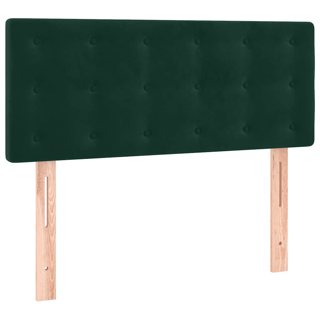 Giroletto a Molle con Materasso Verde Scuro 90x190 cm Velluto | homemem39