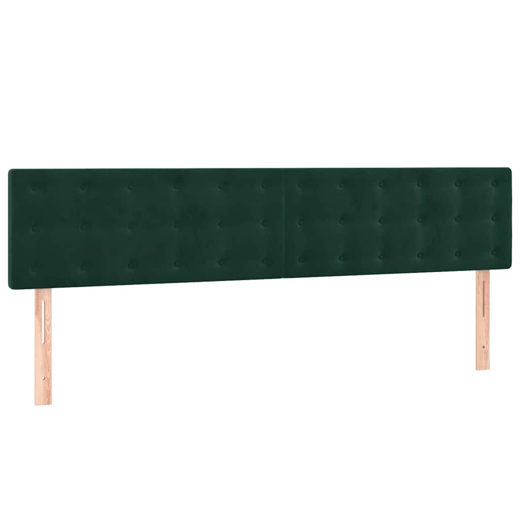 Giroletto a Molle con Materasso Verde Scuro 200x200 cm Velluto | homemem39