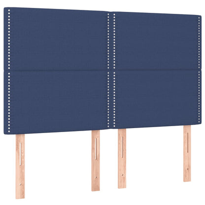 Giroletto a Molle con Materasso Blu 140x200 cm in Tessuto | homemem39