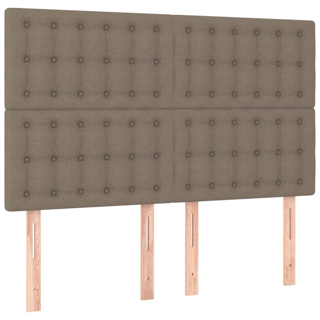 Giroletto a Molle con Materasso Tortora 140x200 cm in Tessuto | homemem39