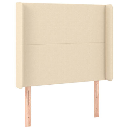 Giroletto a Molle con Materasso Crema 100x200 cm in Tessuto
