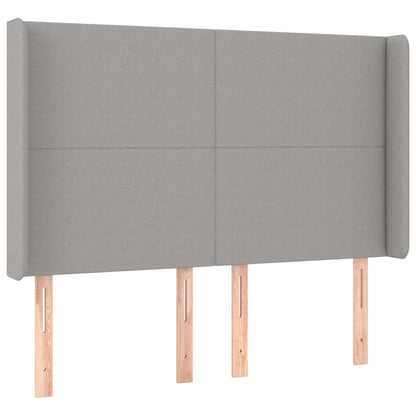 Giroletto a Molle con Materasso Grigio Chiaro 140x190cm Tessuto | homemem39