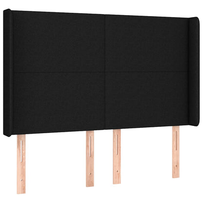 Giroletto a Molle con Materasso Nero 140x190 cm in Tessuto | homemem39