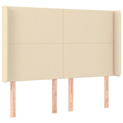 Giroletto a Molle con Materasso Crema 140x19 cm in Tessuto | homemem39