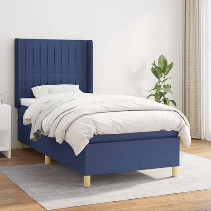 Giroletto a Molle con Materasso Blu 80x200 cm inTessuto | homemem39