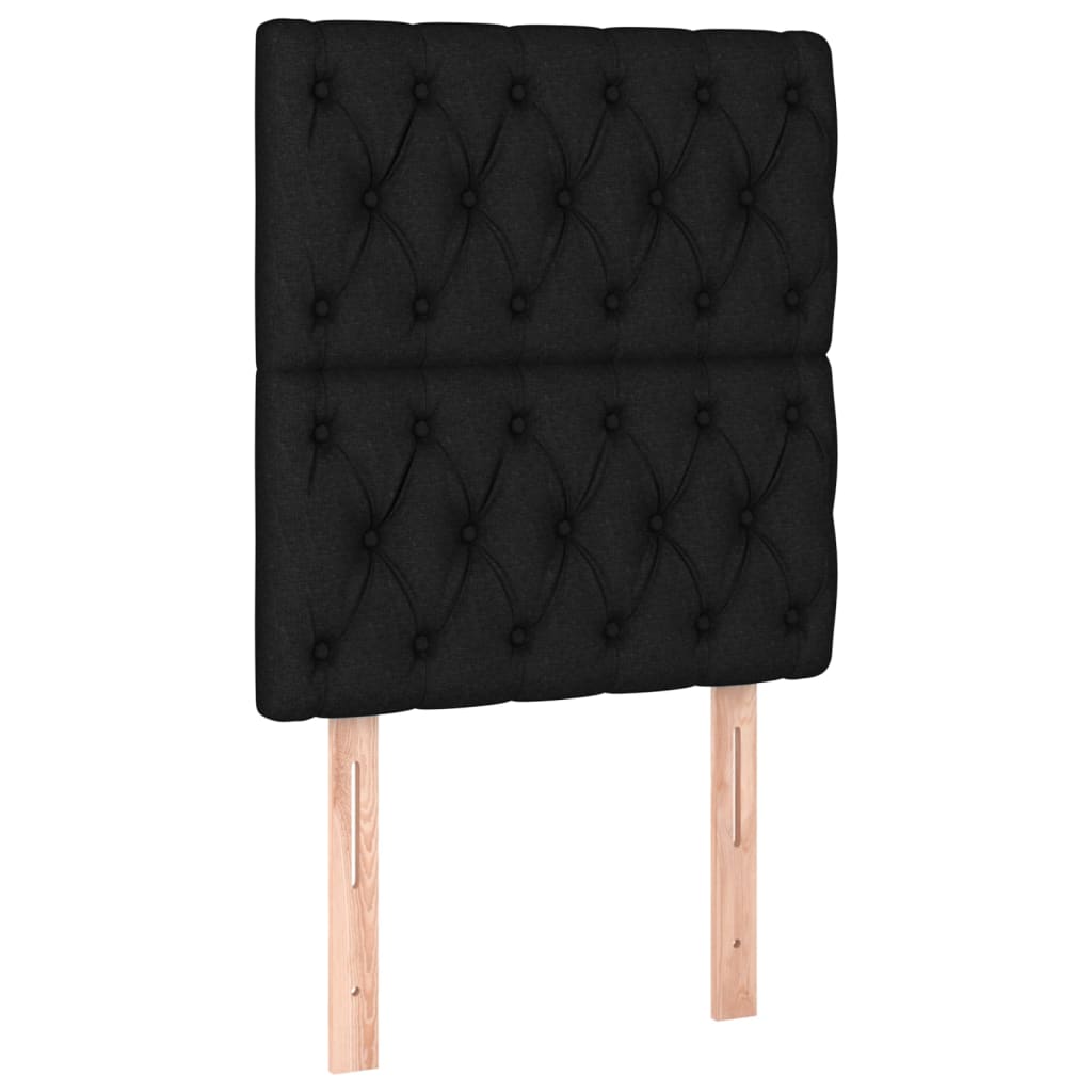 Giroletto a Molle con Materasso Nero 80x200 cm inTessuto | homemem39
