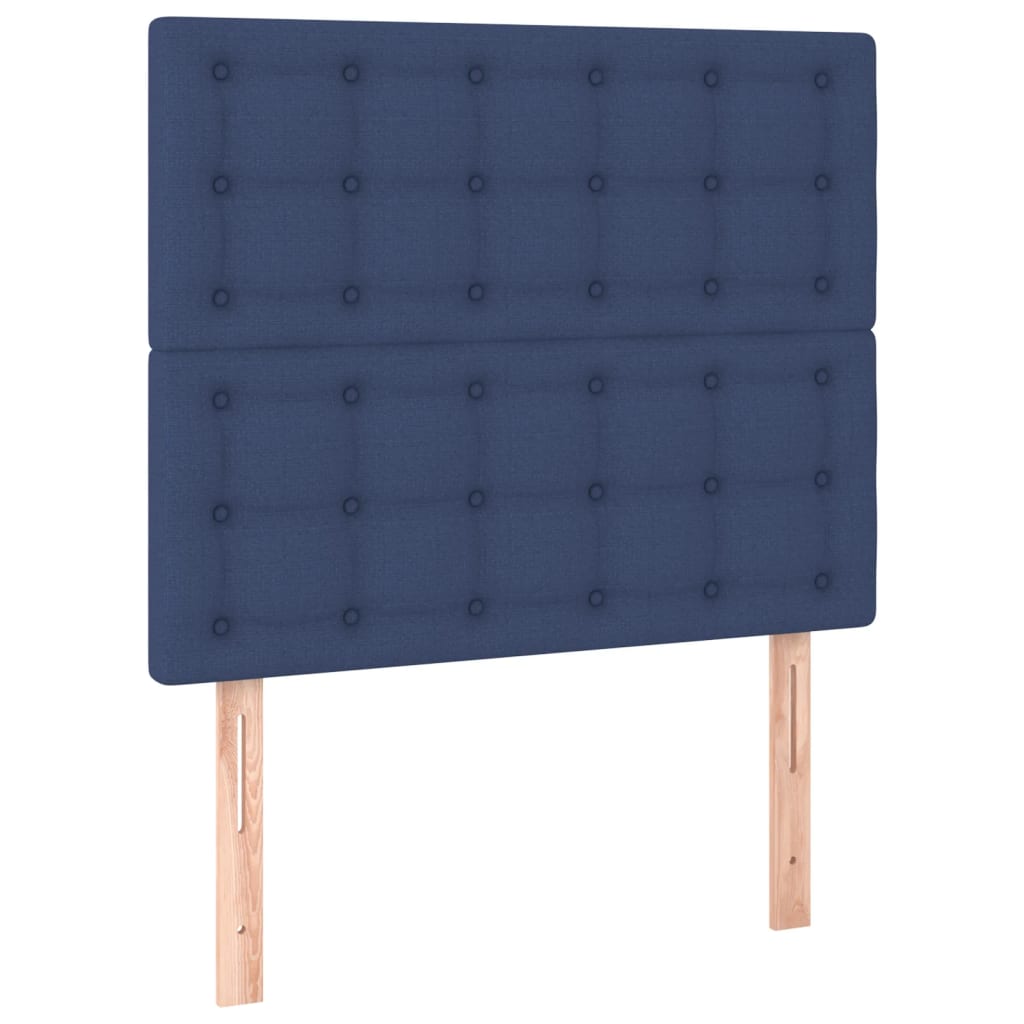 Giroletto a Molle con Materasso Blu 90x190 cm in Tessuto | homemem39