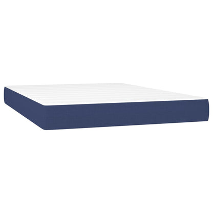 Giroletto a Molle con Materasso Blu 140x190 cm in Tessuto | homemem39