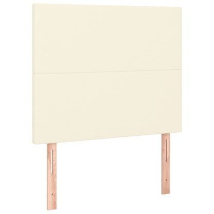 Giroletto a Molle con Materasso Crema 100x200 cm in Similpelle | homemem39