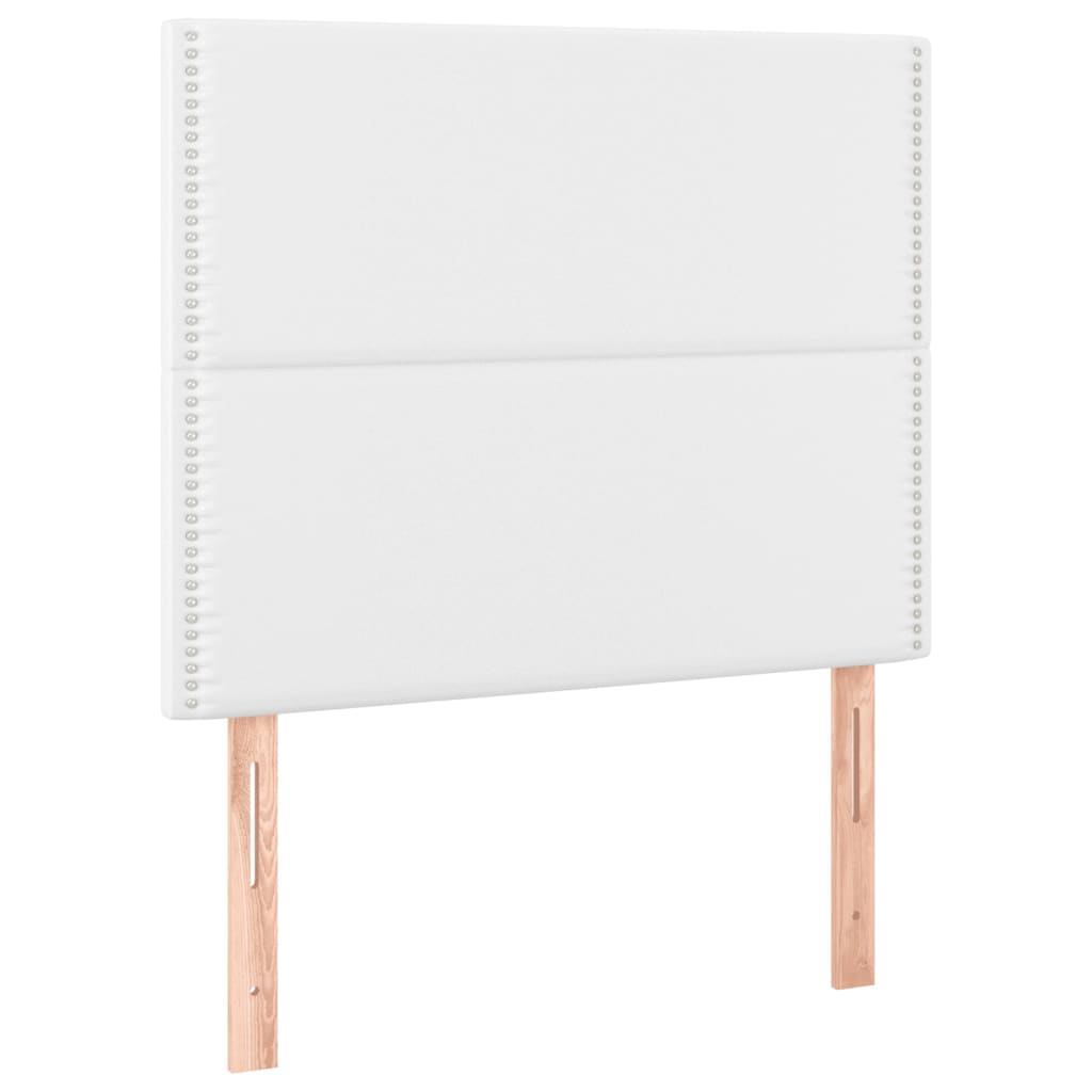 Giroletto a Molle con Materasso Bianco 100x200 cm in Similpelle | homemem39