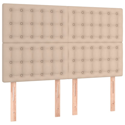 Giroletto a Molle con Materasso Cappuccino 140x200cm Similpelle | homemem39