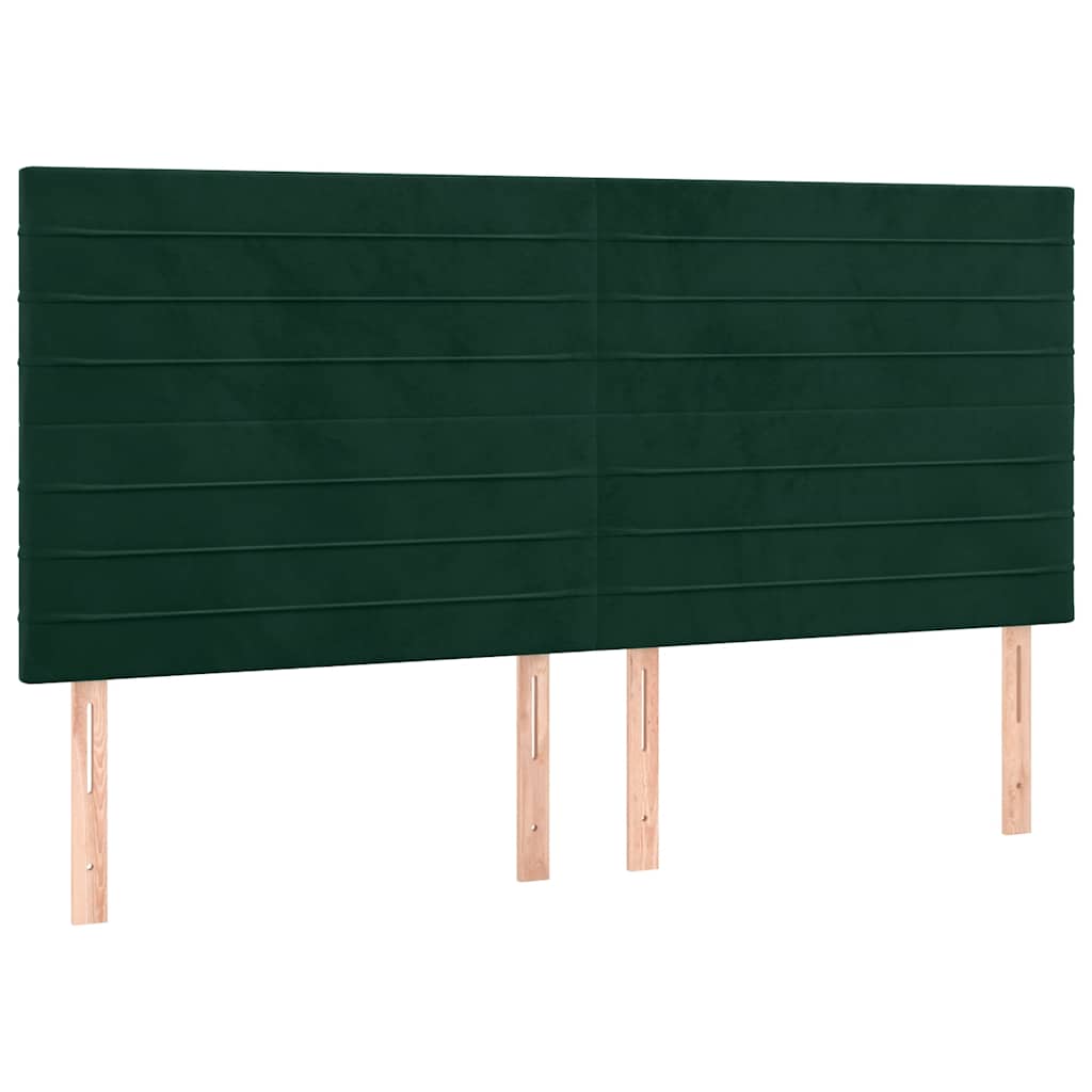 Giroletto a Molle con Materasso Verde Scuro 180x200 cm Velluto | homemem39