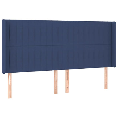 Letto a Molle Materasso e LED Blu 200x200cm in Tessuto - homemem39