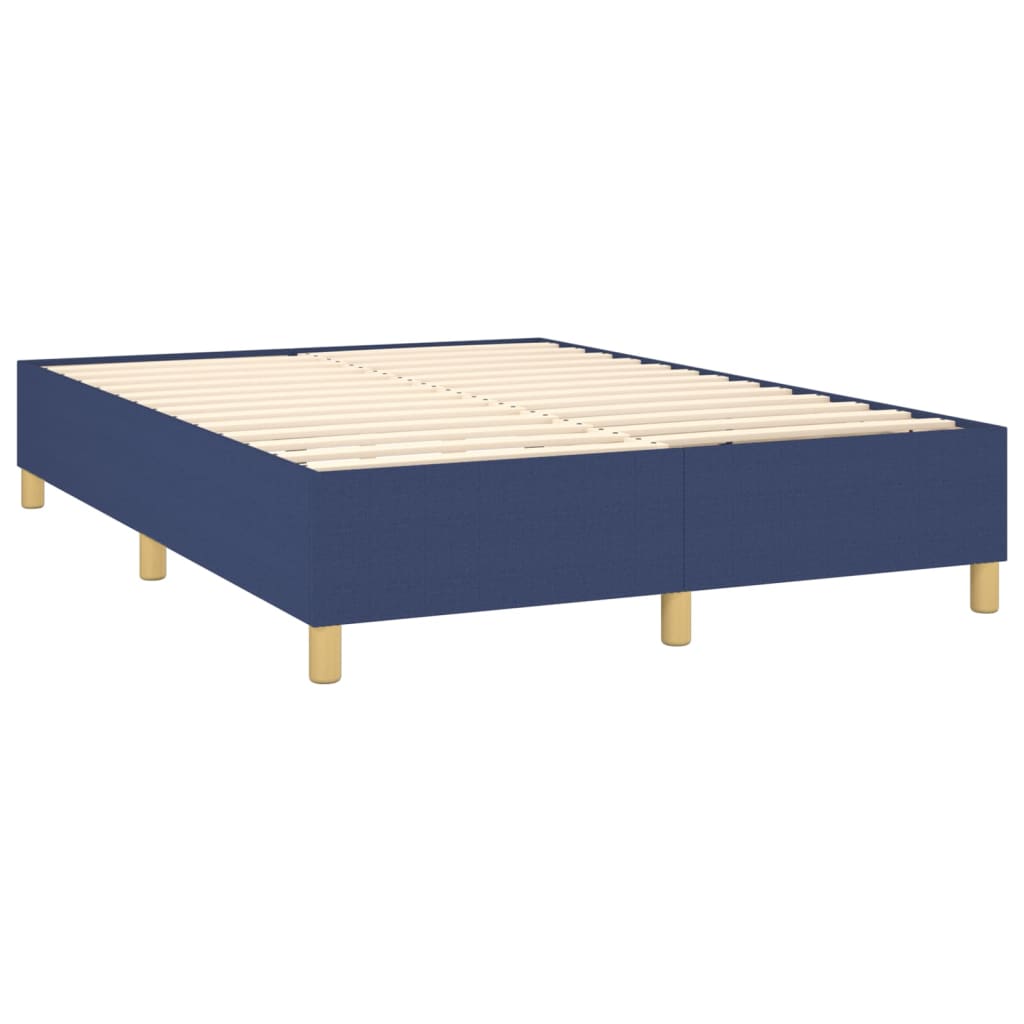 Federbett mit Matratze und blauer LED 140x190 cm aus Stoff