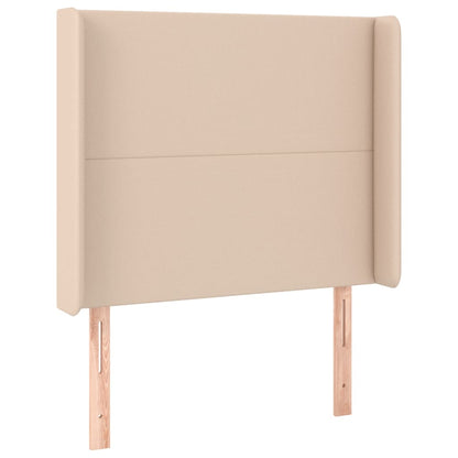 Giroletto Molle Materasso e LED Cappuccino 100x200cm Similpelle | homemem39