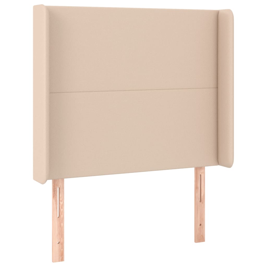 Giroletto Molle Materasso e LED Cappuccino 100x200cm Similpelle