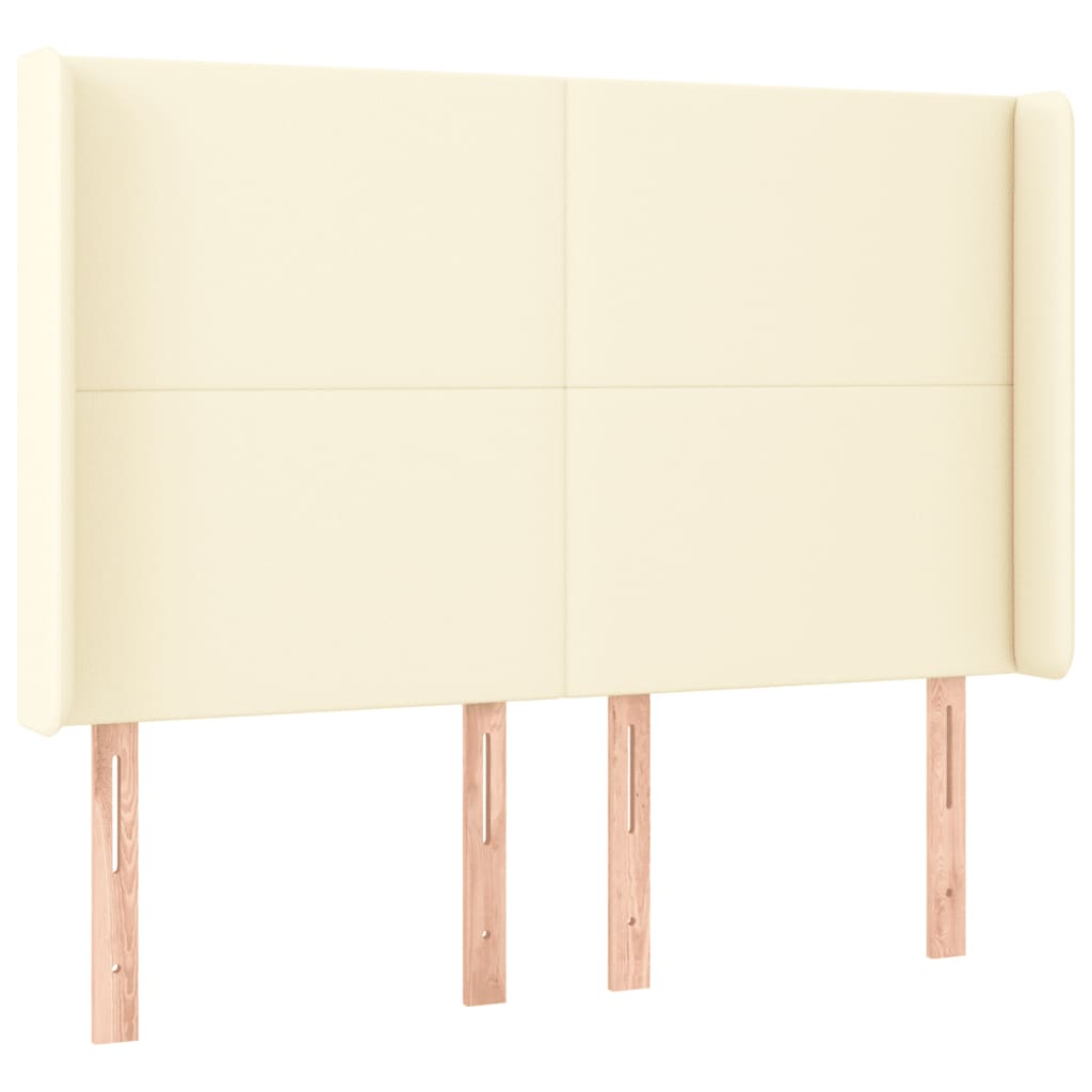 Giroletto a Molle con Materasso e LED Crema 140x200 cm | homemem39