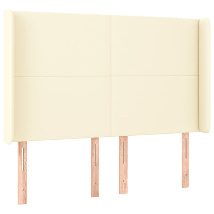 Giroletto a Molle con Materasso e LED Crema 140x200 cm | homemem39
