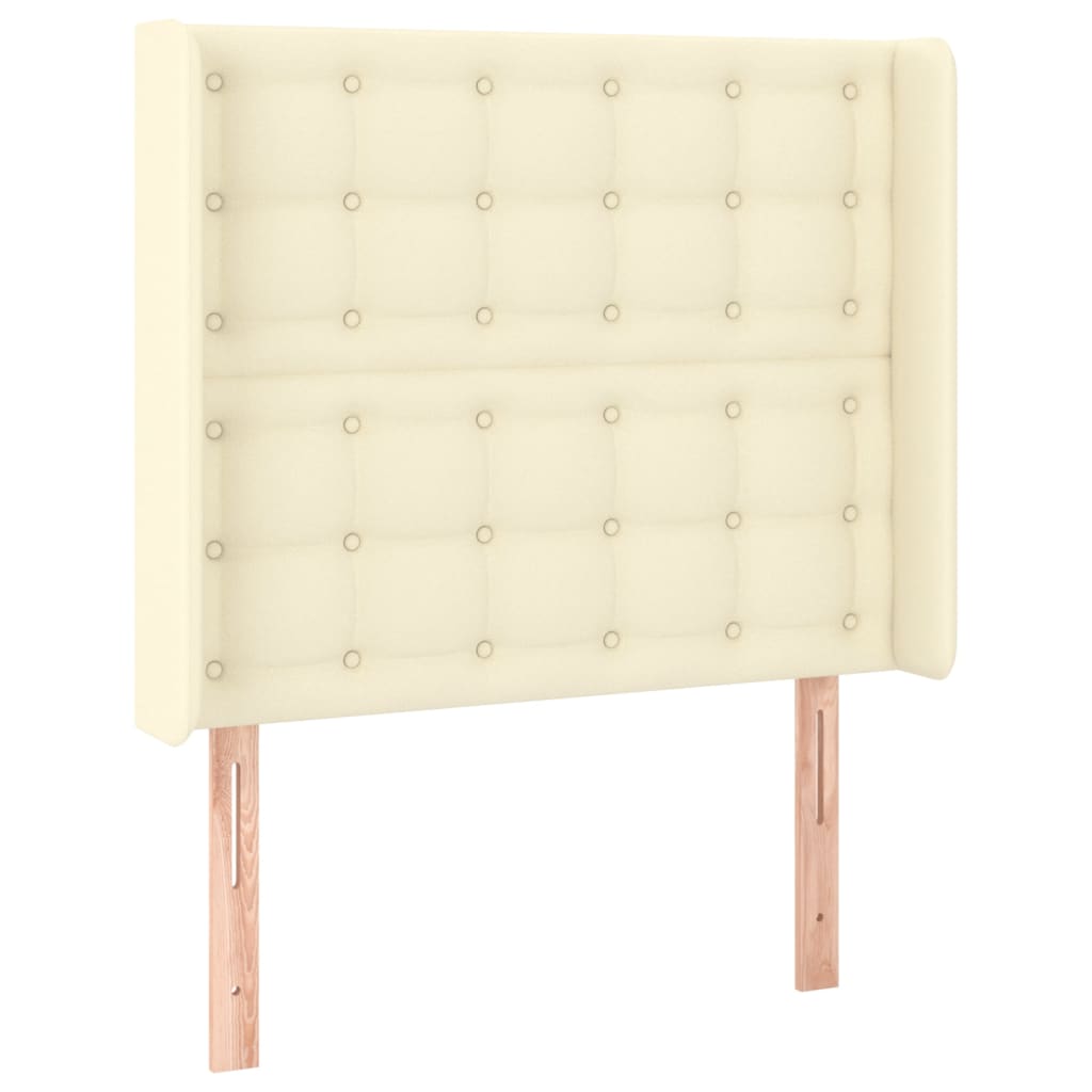 Giroletto a Molle con Materasso e LED Crema 90x200cm Similpelle | homemem39