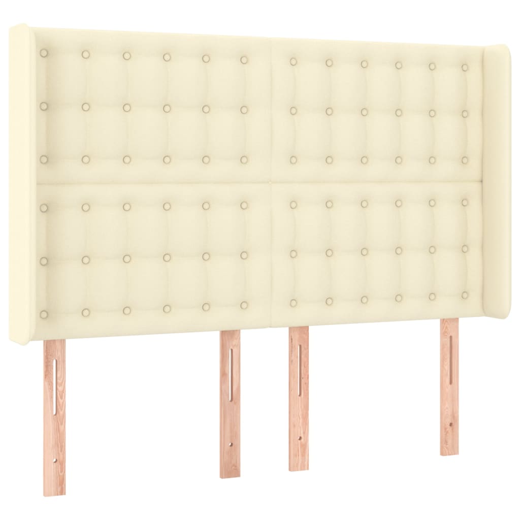 Giroletto a Molle con Materasso e LED Crema 140x190 cm | homemem39