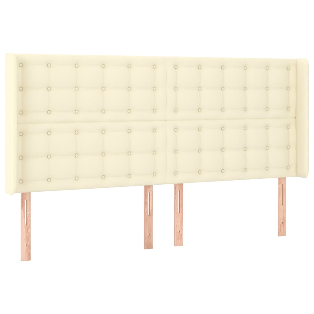 Giroletto a Molle con Materasso e LED Crema 200x200 cm | homemem39
