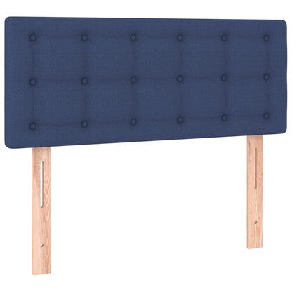 Letto a Molle con Materasso e LED Blu 90x200 cm in Tessuto - homemem39