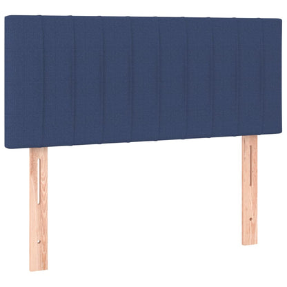 Letto a Molle con Materasso e LED Blu 90x190 cm in Tessuto | homemem39