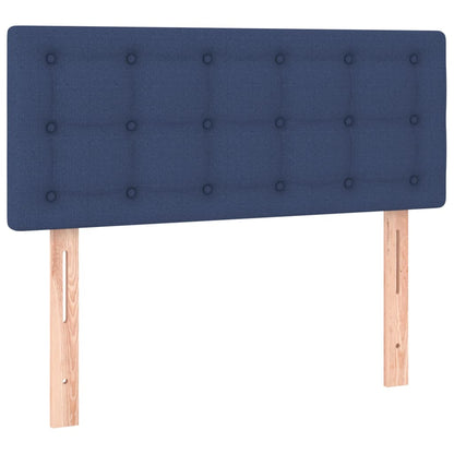 Letto a Molle con Materasso e LED Blu 80x200 cm in Tessuto