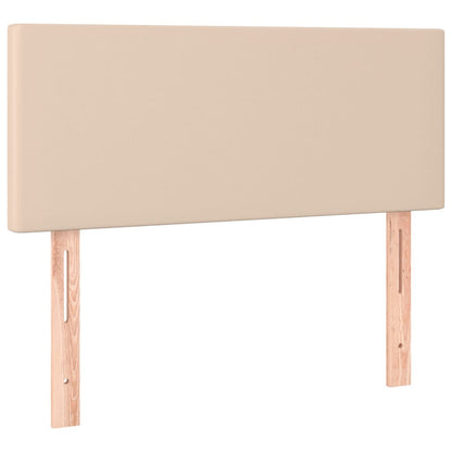 Giroletto Molle Materasso e LED Cappuccino 80x200 cm Similpelle