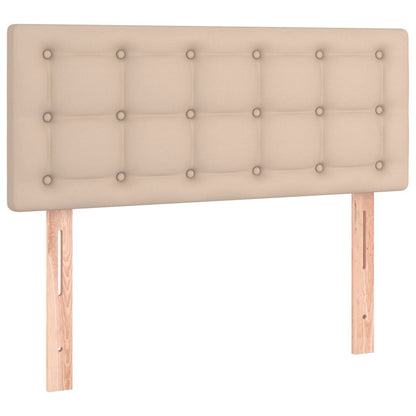 Giroletto Molle Materasso e LED Cappuccino 100x200cm Similpelle
