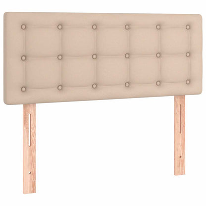 Giroletto Molle Materasso e LED Cappuccino 100x200cm Similpelle
