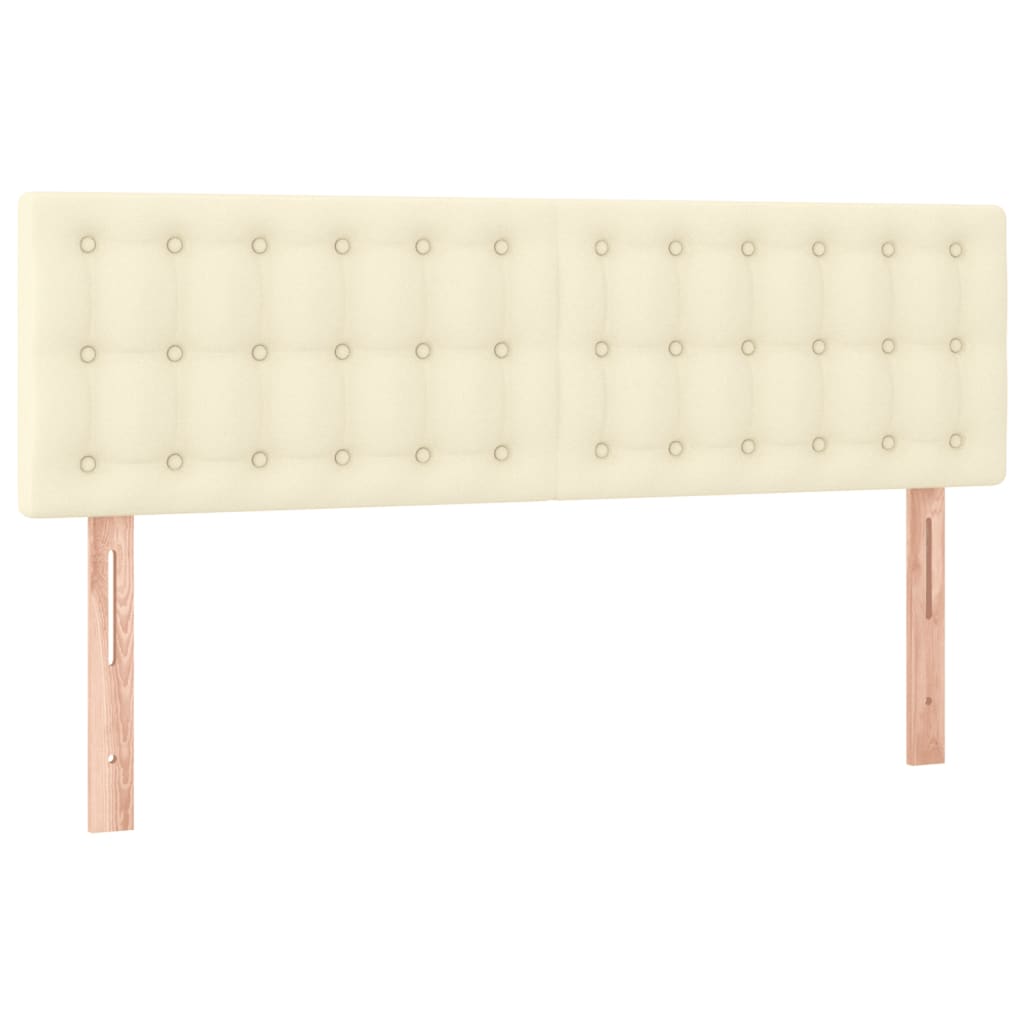 Giroletto a Molle con Materasso e LED Crema 140x190 cm | homemem39