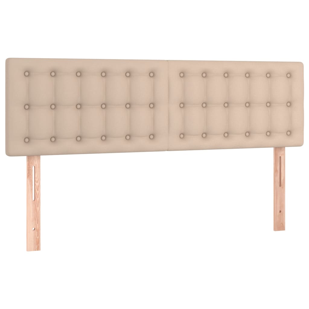 Giroletto Molle Materasso e LED Cappuccino 140x190cm Similpelle | homemem39